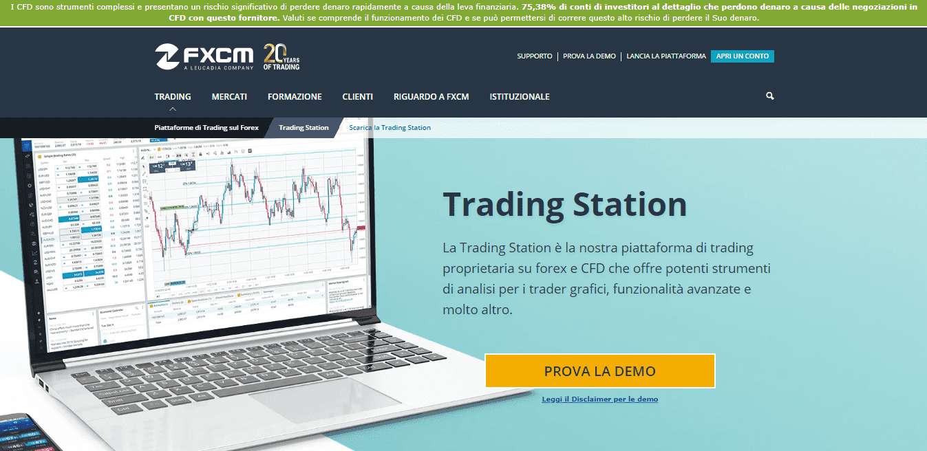 Piattaforma Trading Station di FXCM Piattaforma Trading Station di FXCM